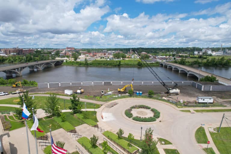 2022 HRG-IA-CedarRapids-FloodMitigation-Construction-Drone(12)