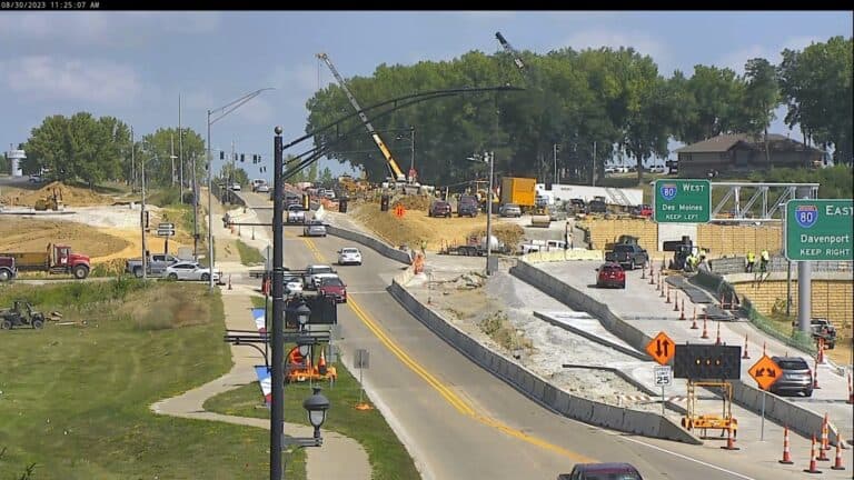 Coralville Diverging Diamond Interchange