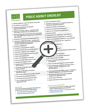 Public Agency Checklist