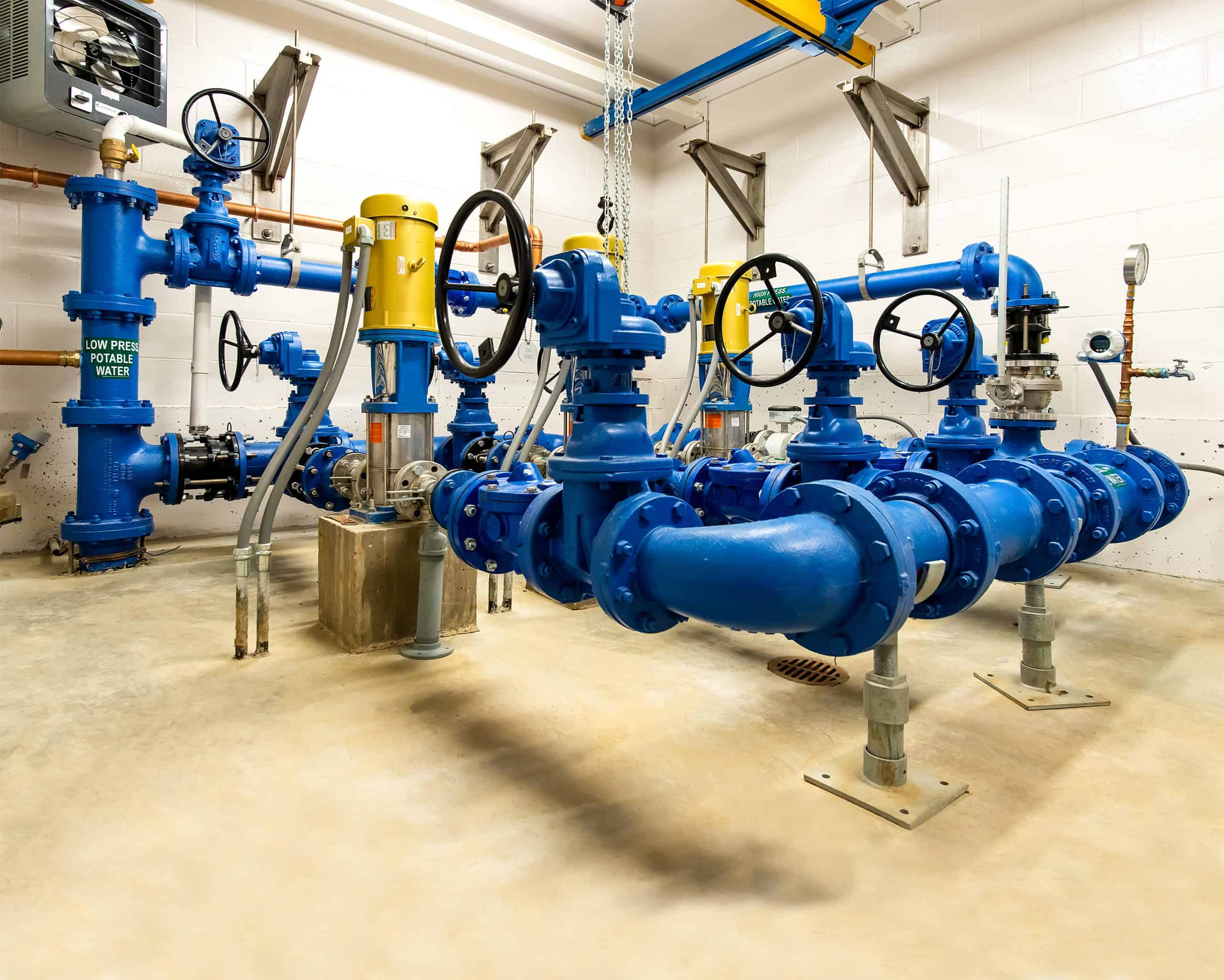 drinking water distribution plant