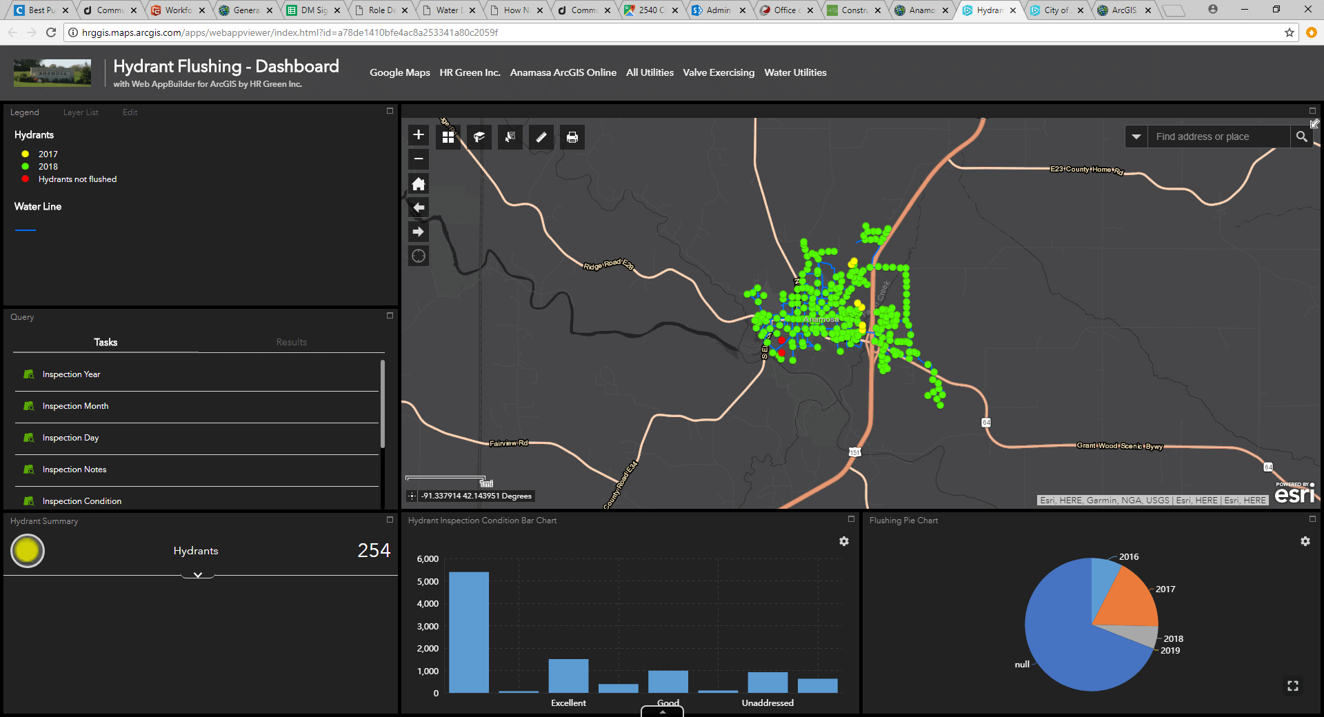 Utilities GIS services, Anamosa, IA