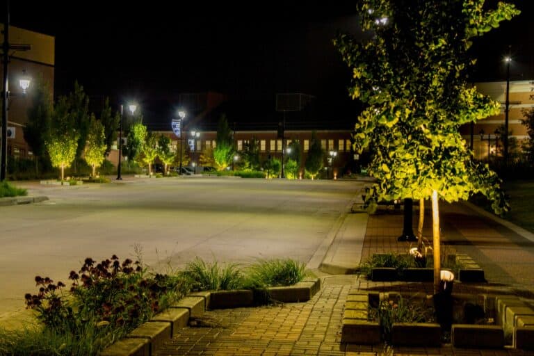 Iowa River Landing sidewalk