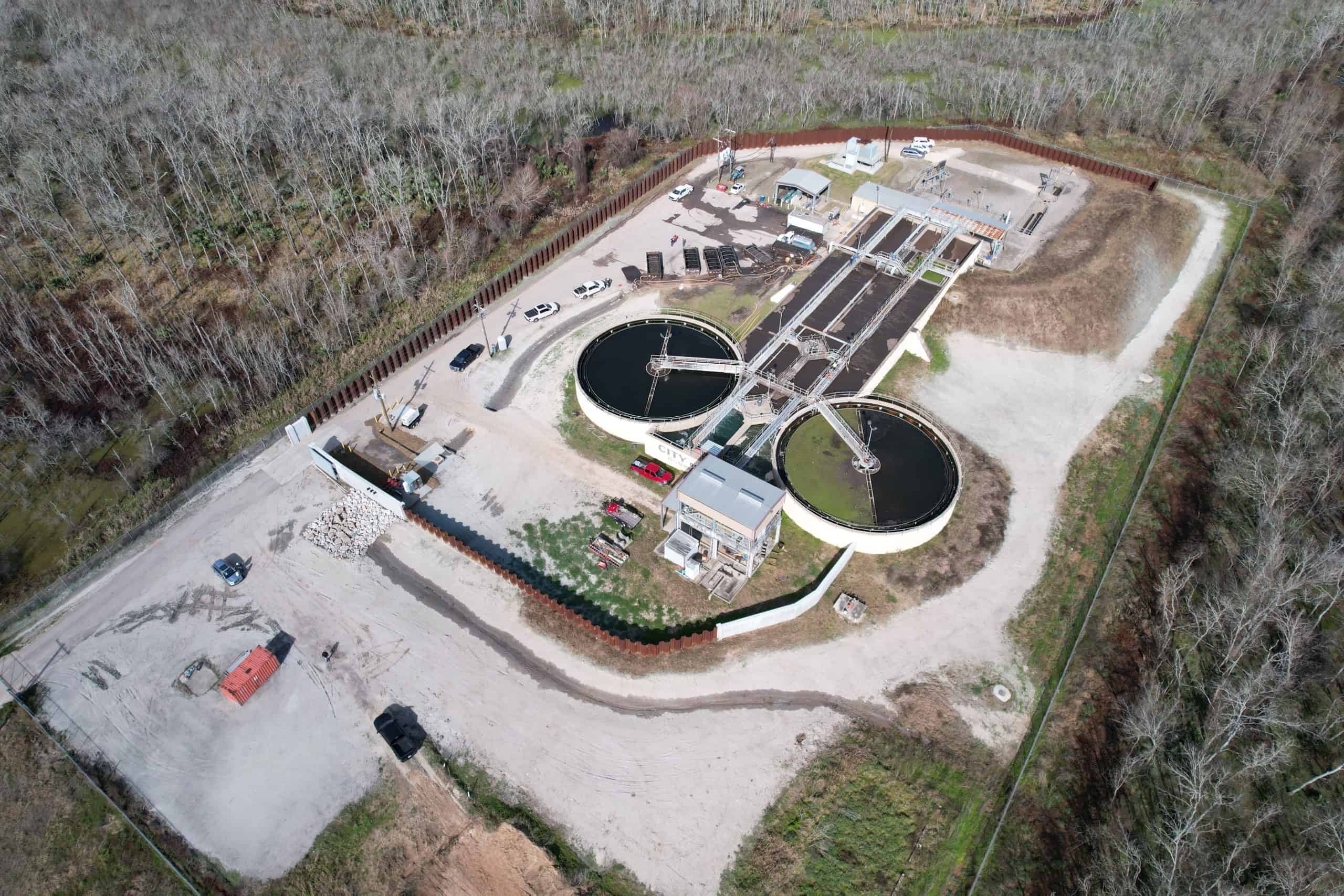 The Wastewater Treatment Plant is protected from future floods.
