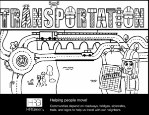 Transportation engineering coloring page.