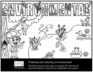 Environmental engineering coloring page.