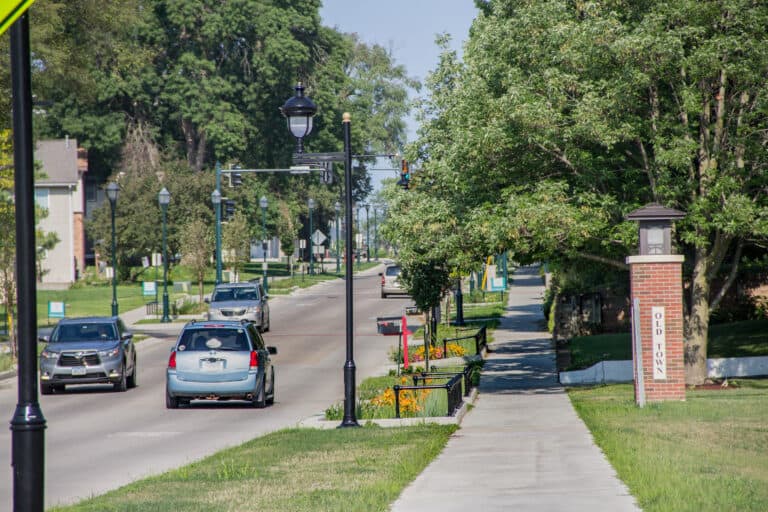 The 5th Street Reconstruction project incorporated many pedestrian elements.