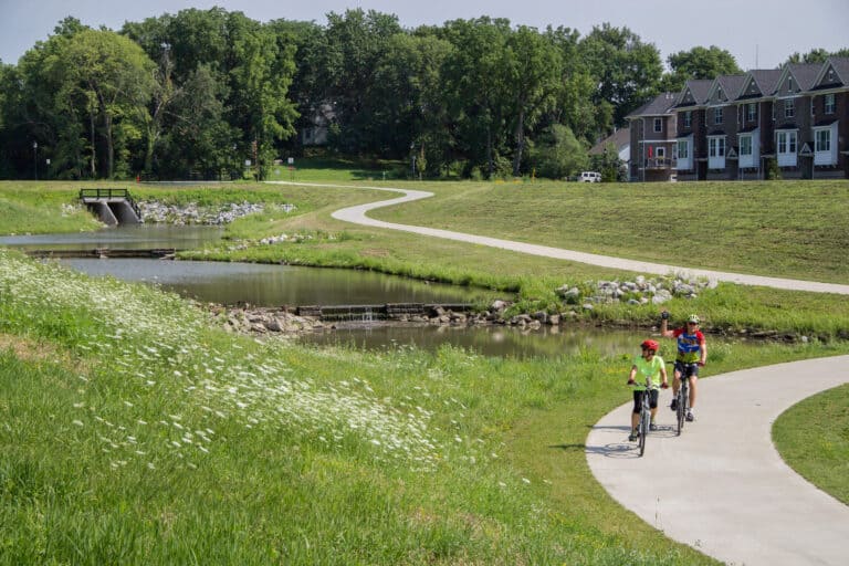 Additional measures were implement to collect stormwater runoff and provide pre-treatment.