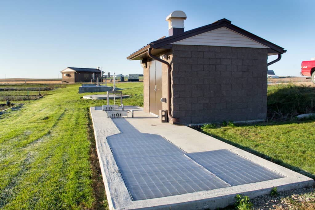 The Newhall wastewater treatment system improvements.