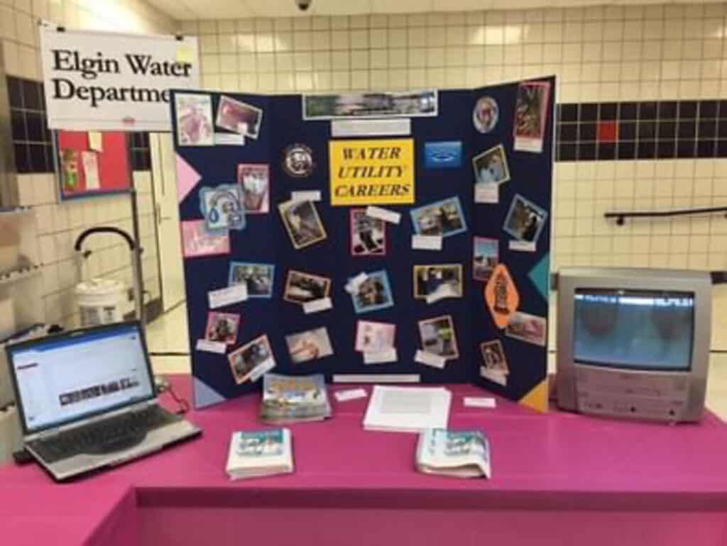HR Green booth during student career fair