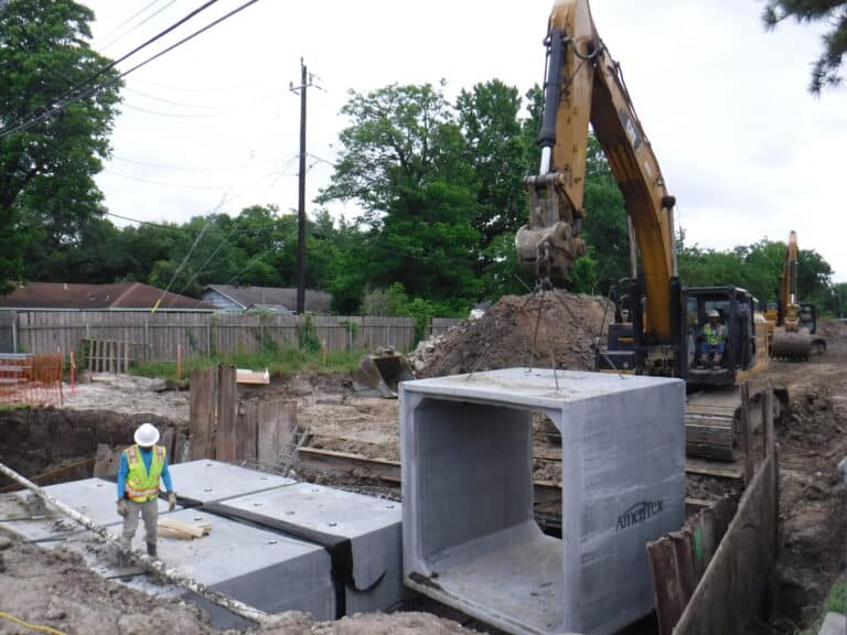 Installing boxes under bunker hill