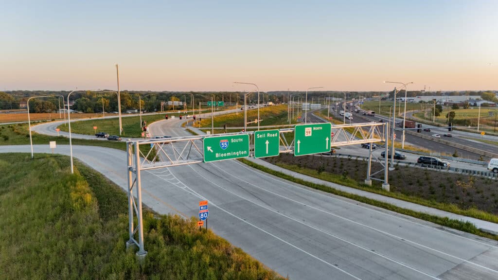 IL Joliet I55 IL 59 Interchange